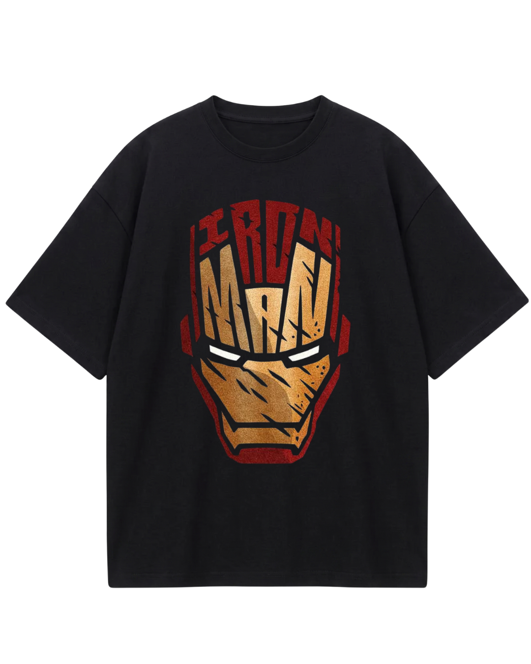 Iron Man Black Mask Oversized Tee