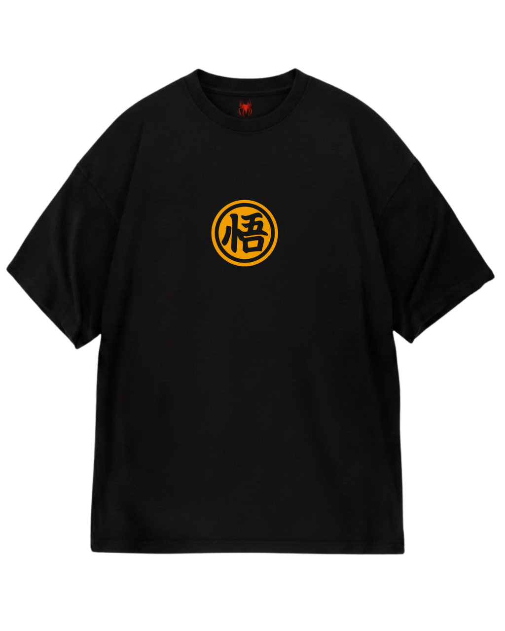 Black Goku Orange Oversized Tee