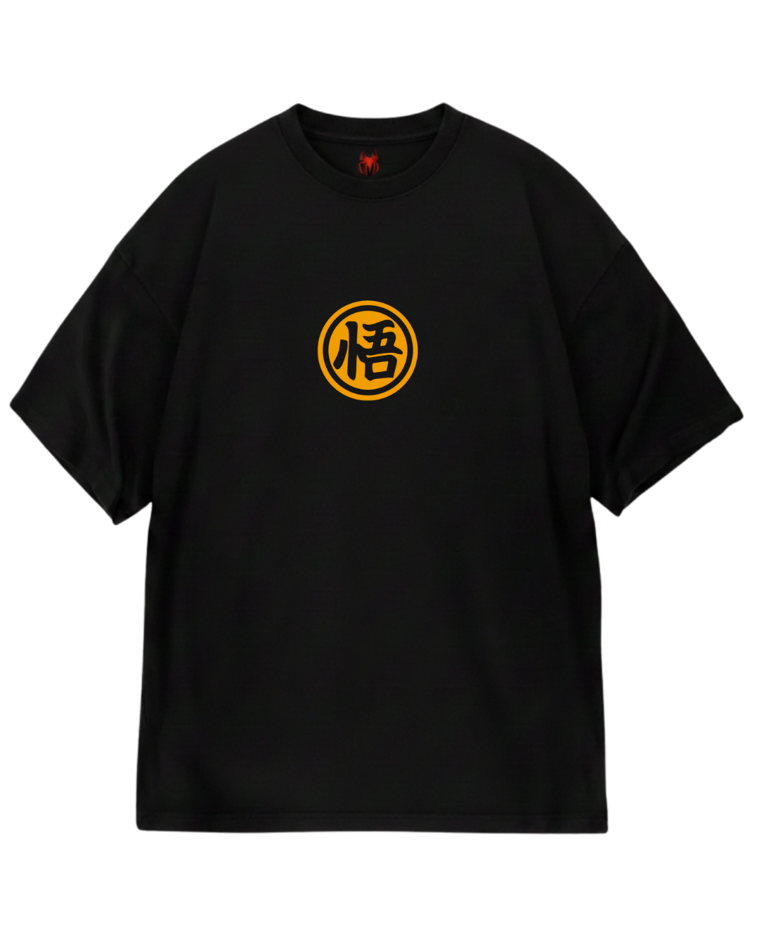 Black Goku Orange Oversized Tee