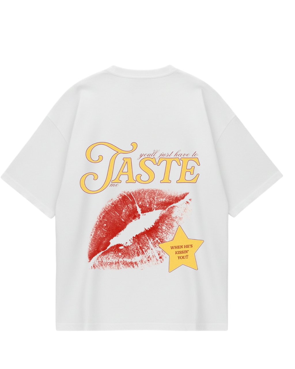 Sabrina Taste White Oversized Tee