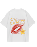 Sabrina Taste White Oversized Tee