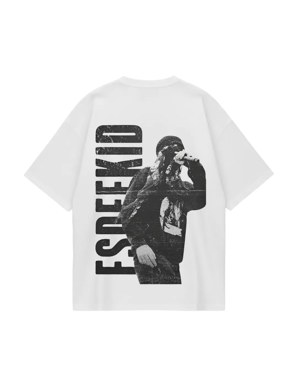 EsDeekid White Oversized Tee