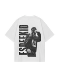 EsDeekid White Oversized Tee