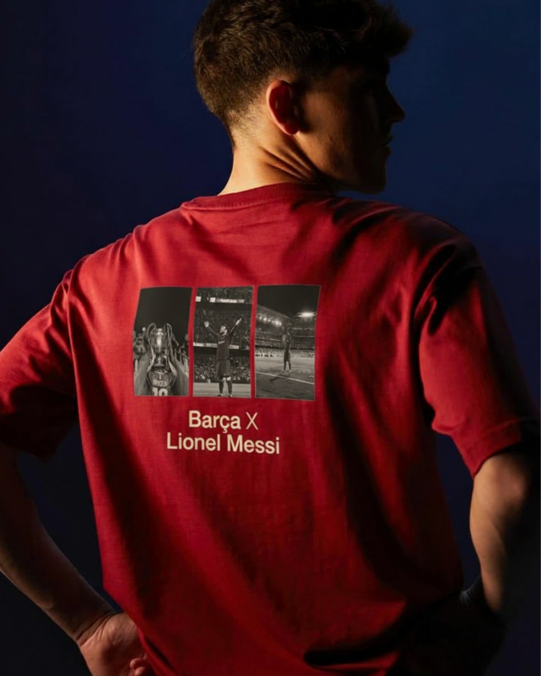 Barcelona Maroon Oversized Tee