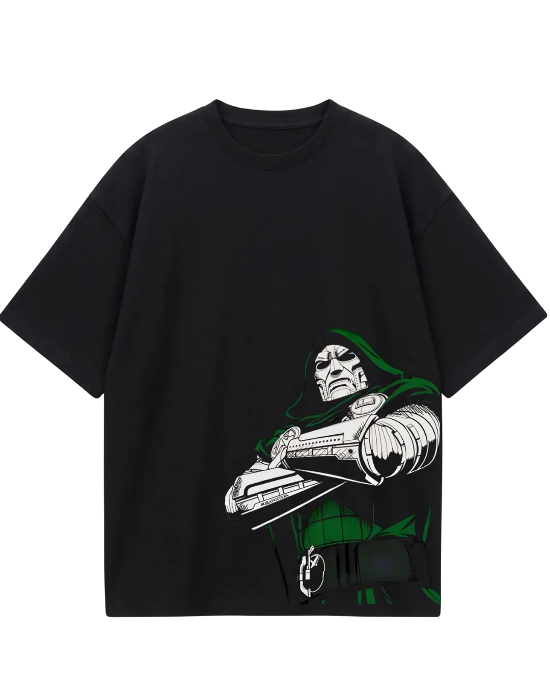 Dr Doom Black Pic Oversized Tee