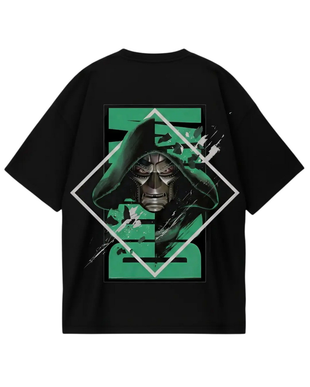 Dr Doom Black Tilt Oversized Tee