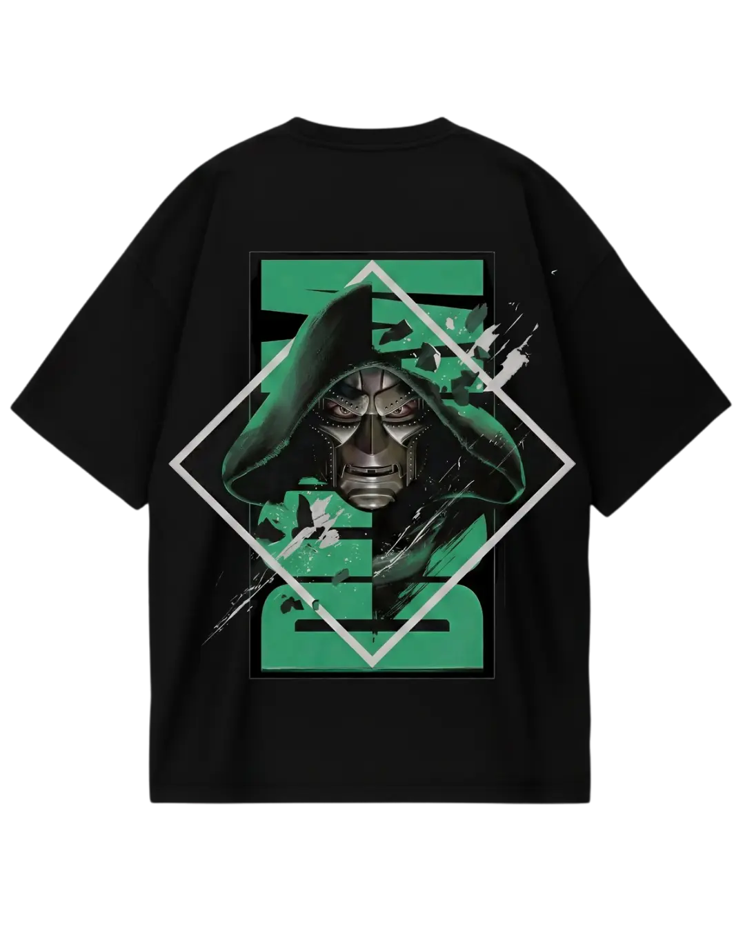 Dr Doom Black Tilt Oversized Tee