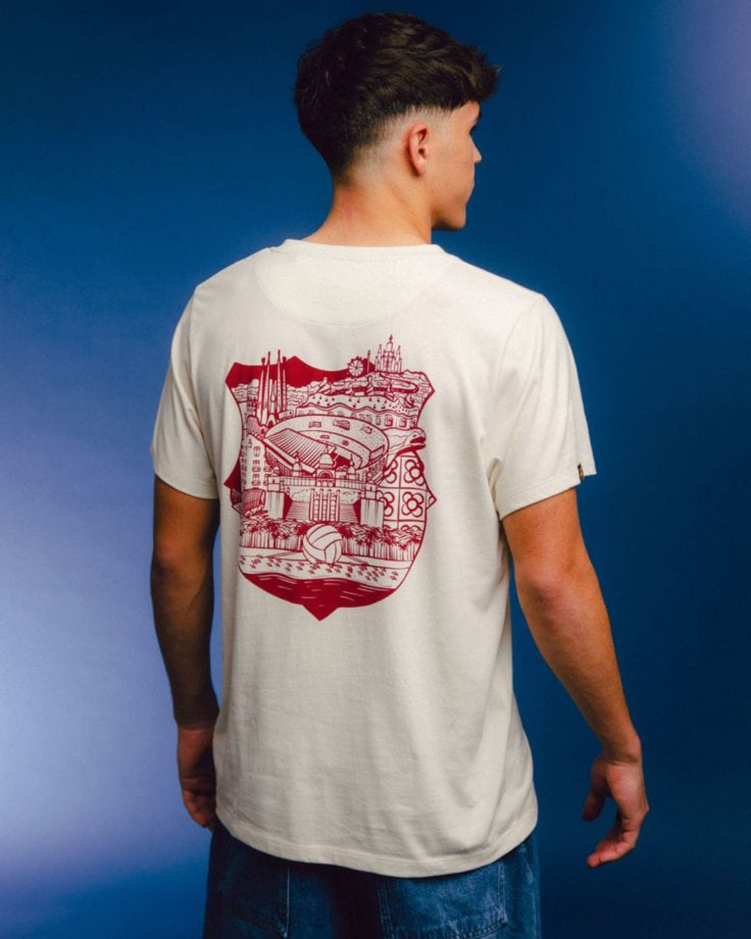 Barcelona White FUT Oversized Tee