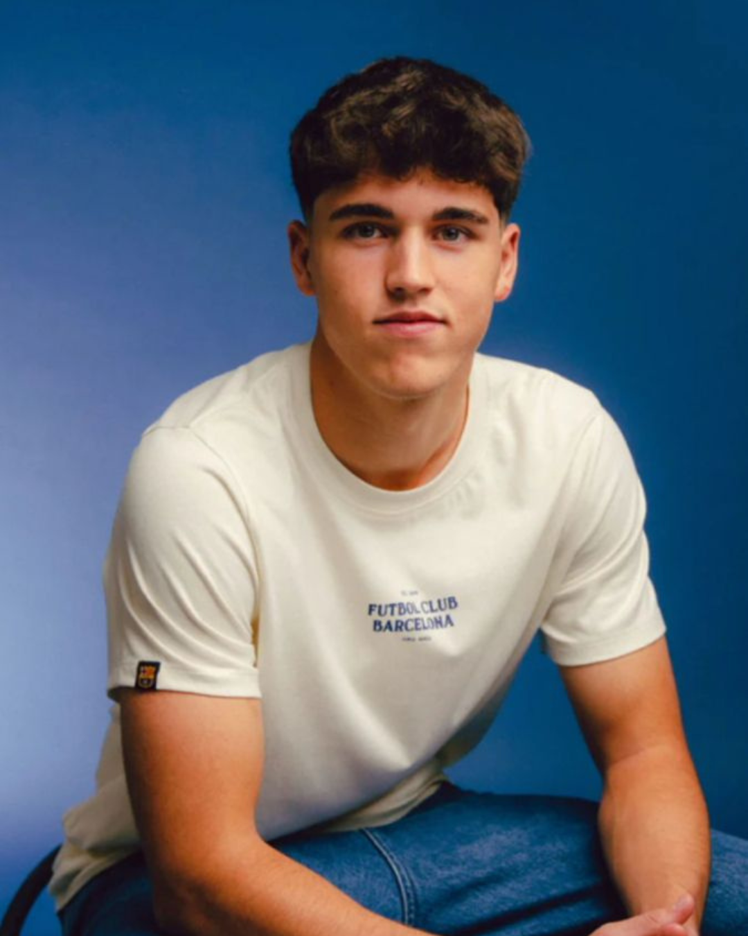 Barcelona White FUT Oversized Tee