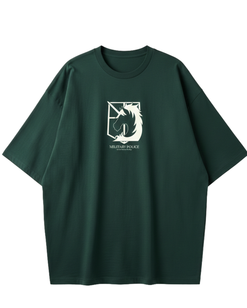 Attack On Titan Green Oversized Tee