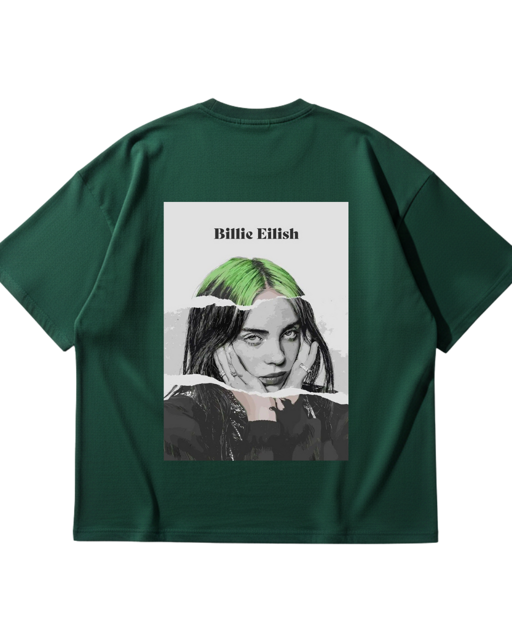 Billie Eilish Green Oversized Tee
