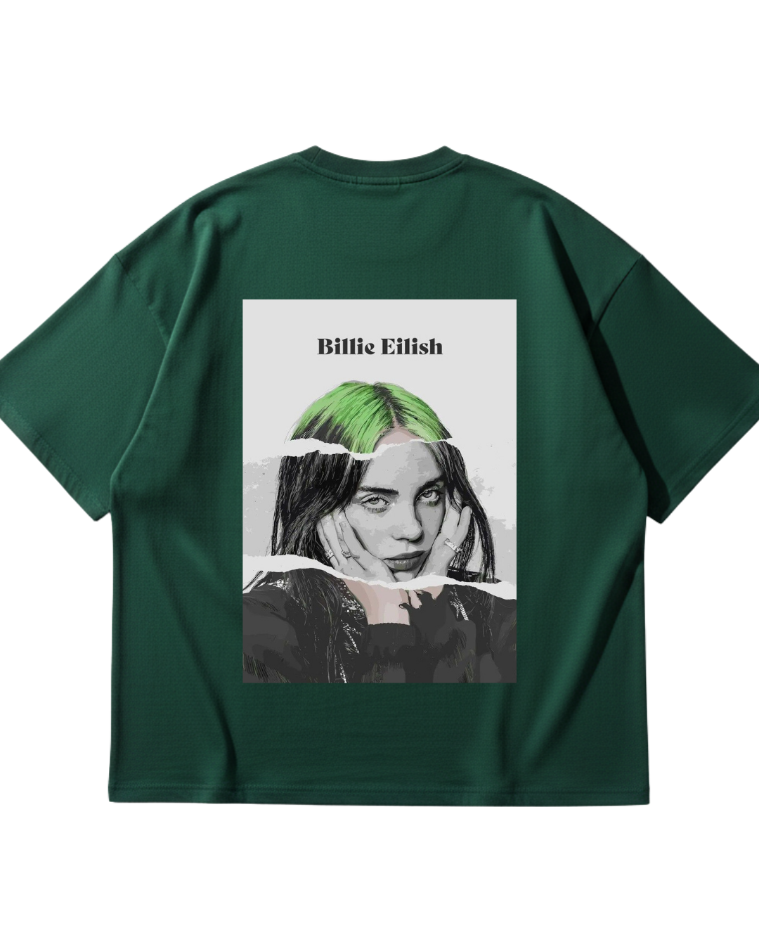 Billie Eilish Green Oversized Tee