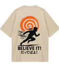 Naruto Beige Oversized Tee