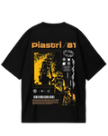 Oscar Piastri Poster Black Oversized Tee