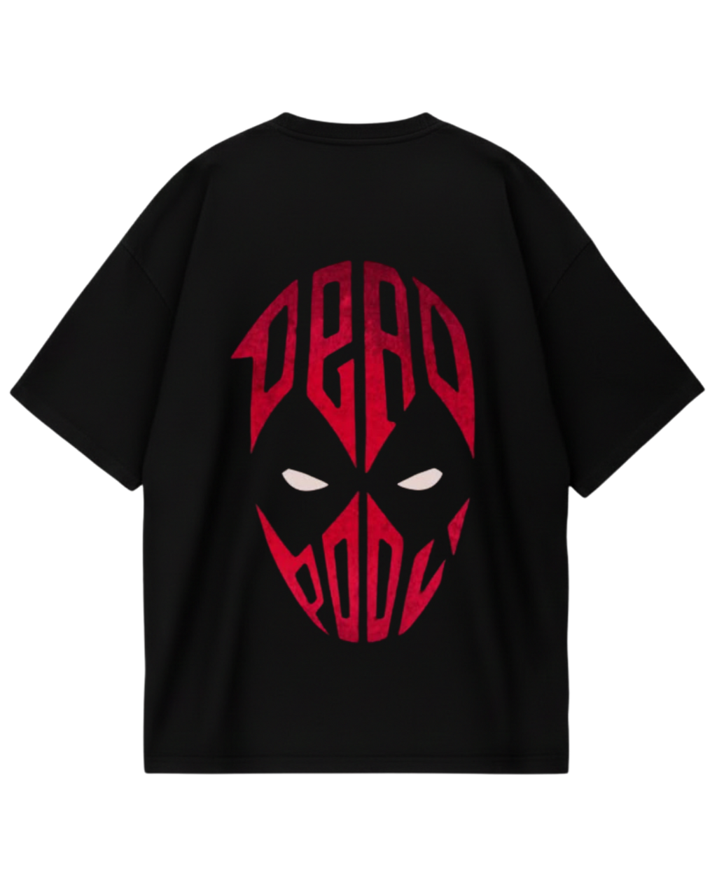 Deadpool Black Mask Oversized Tee