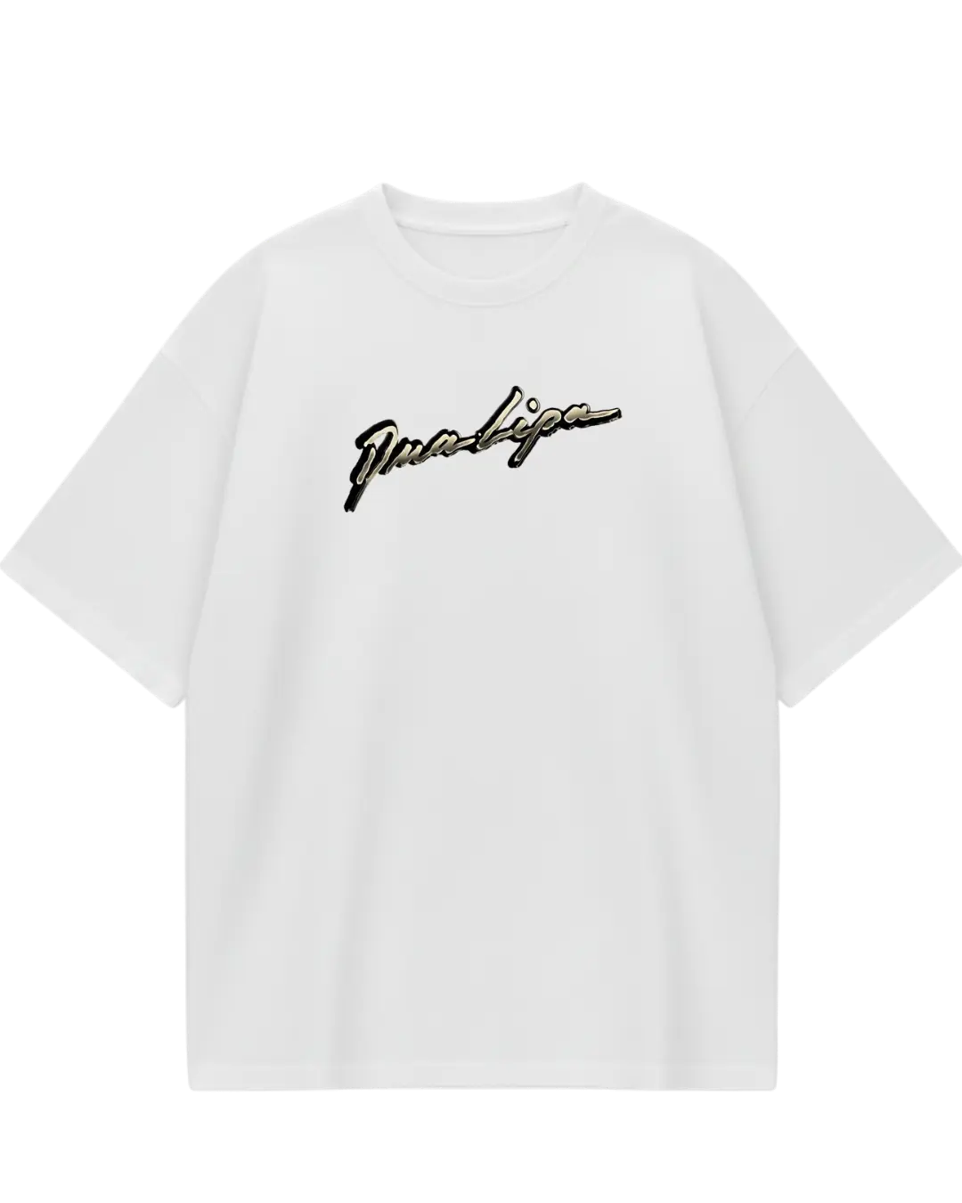 Dua Lipa White Oversized Tee