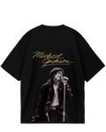 Michael Jackson Golden Black Oversized Tee
