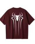 Spider Man Maroon Oversized Tee