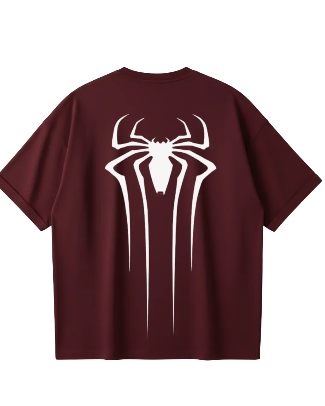 Spider Man Maroon Oversized Tee