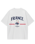 France White Oversized Tee