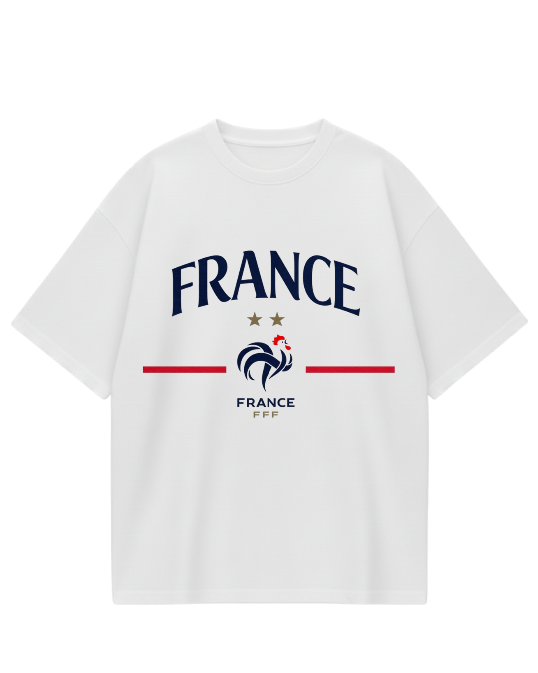 France White Oversized Tee