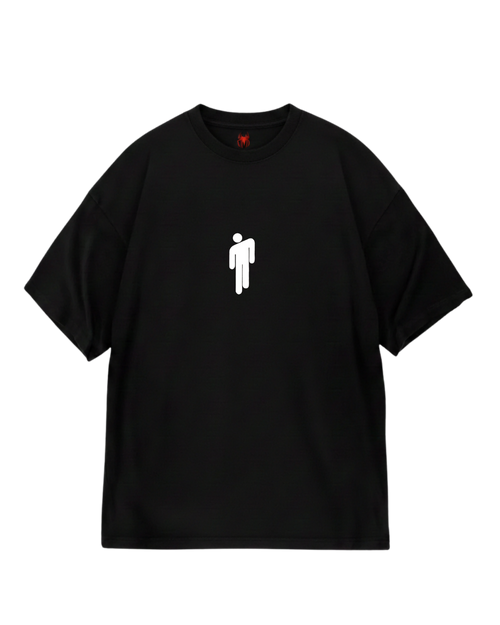 Billie Eilish Green Poster Black Oversized Tee