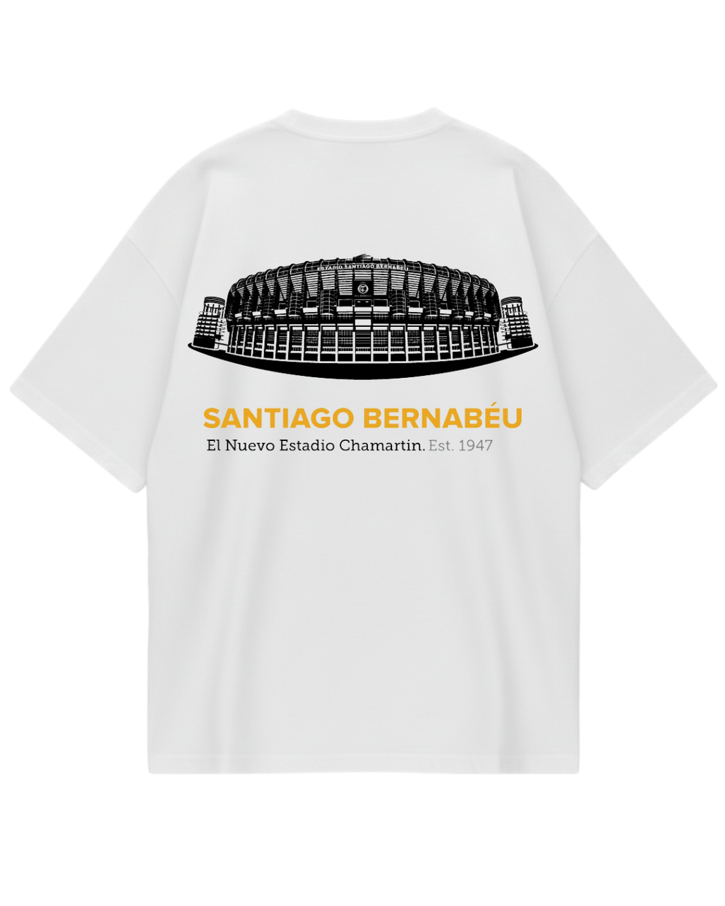 Real Madrid White Bernabeu Oversized Tee