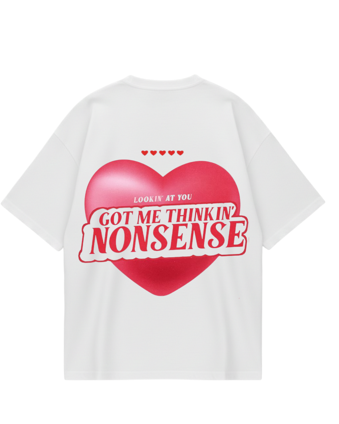 Sabrina Nonsense White Oversized Tee