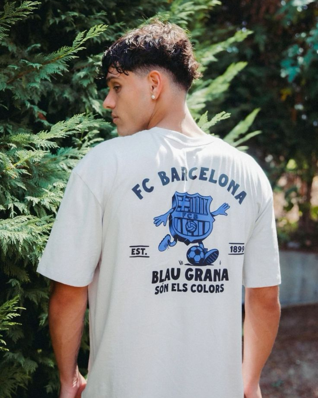 Barcelona White Ball Oversized Tee