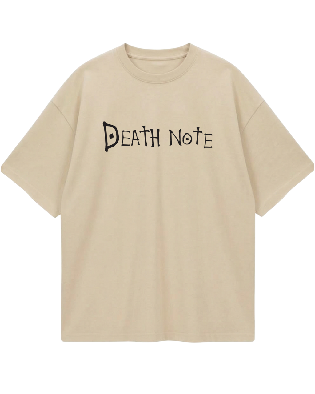 Death Note Beige Oversized Tee