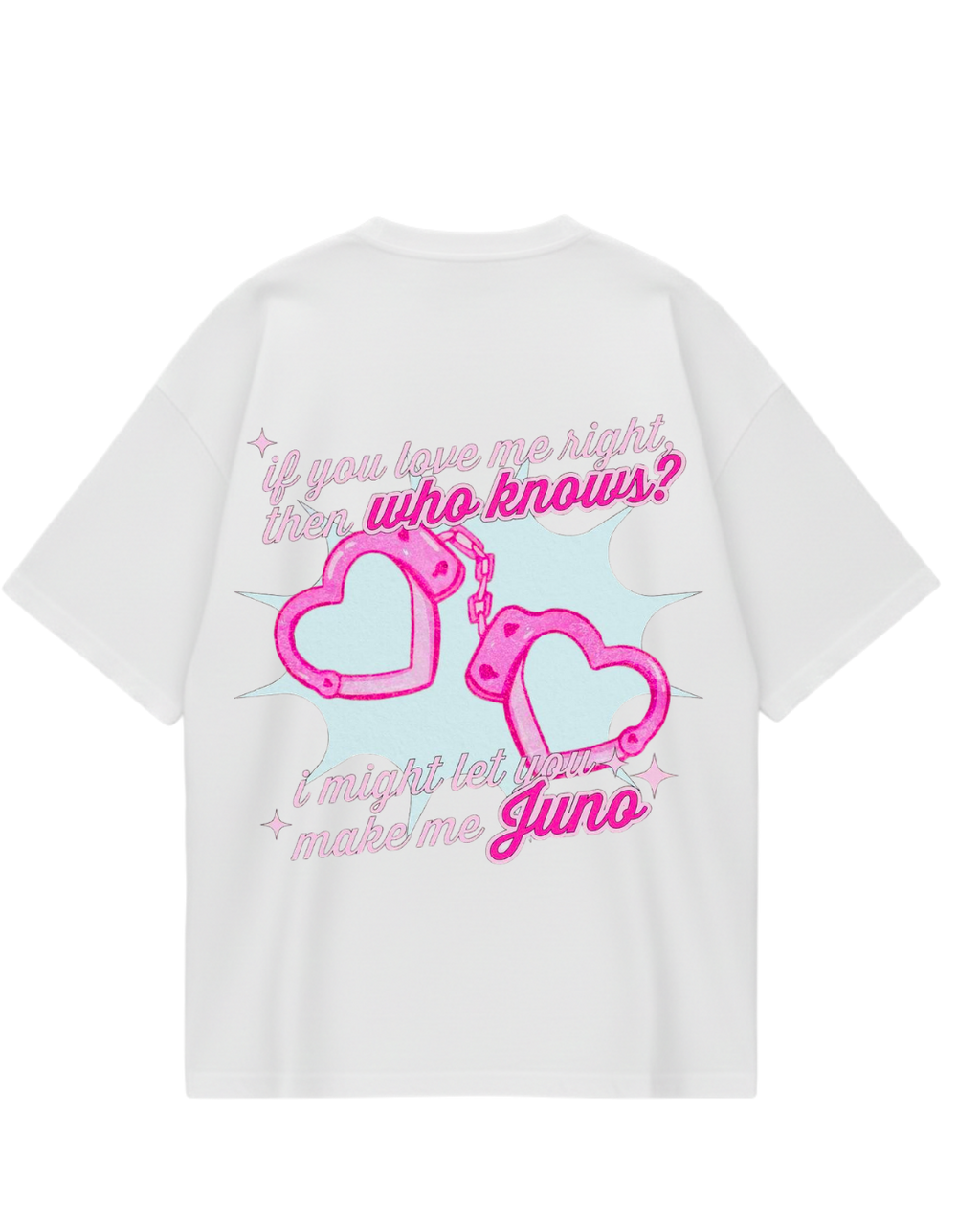 Sabrina Juno White Oversized Tee