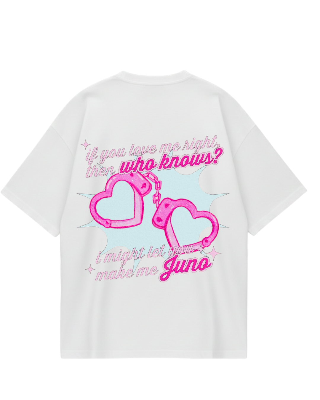 Sabrina Juno White Oversized Tee