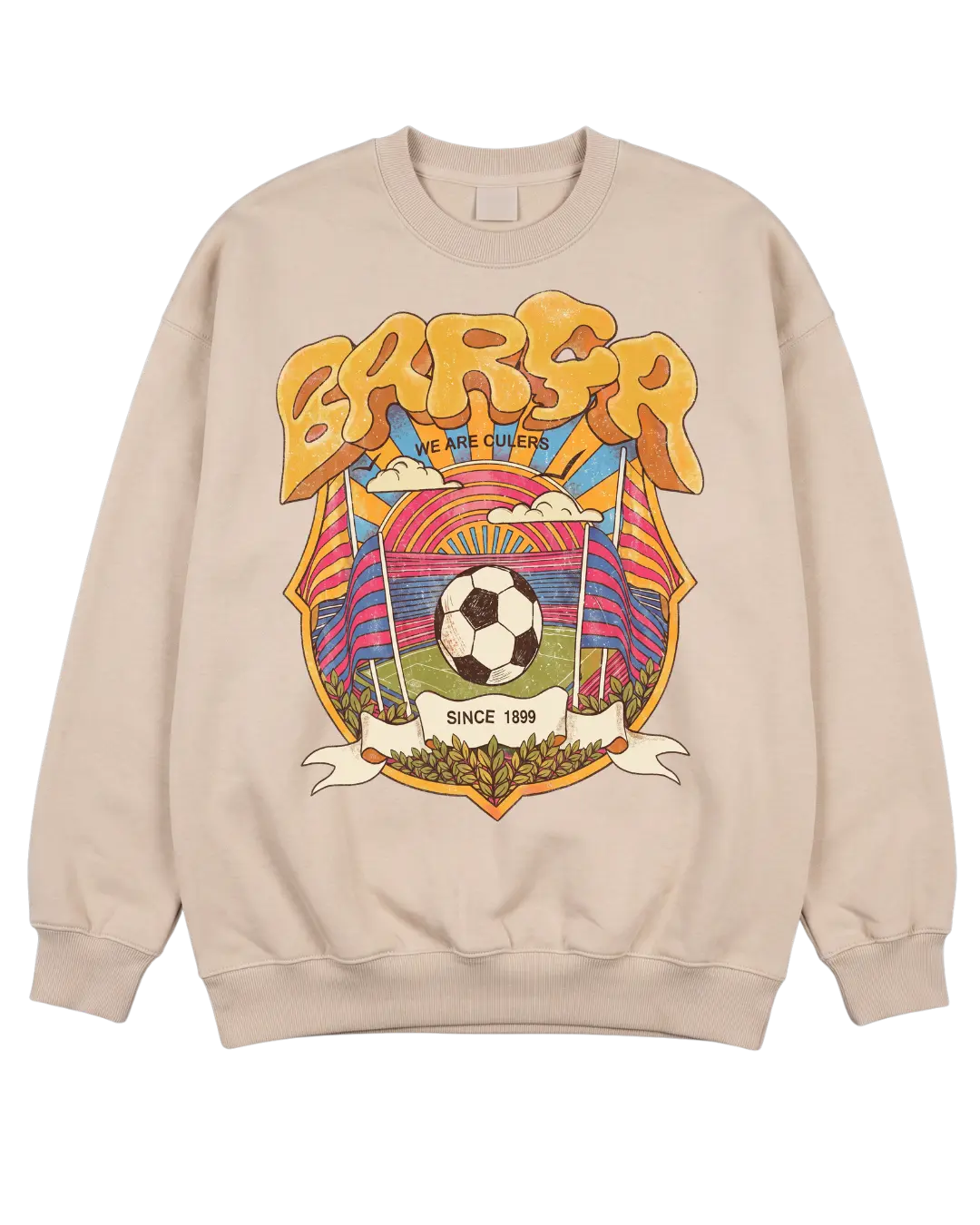 Barcelona Beige Sweatshirt