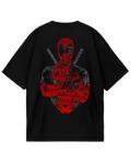 Deadpool Black Design Oversized Tee
