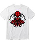 Spider Man White Face Half Sleeves