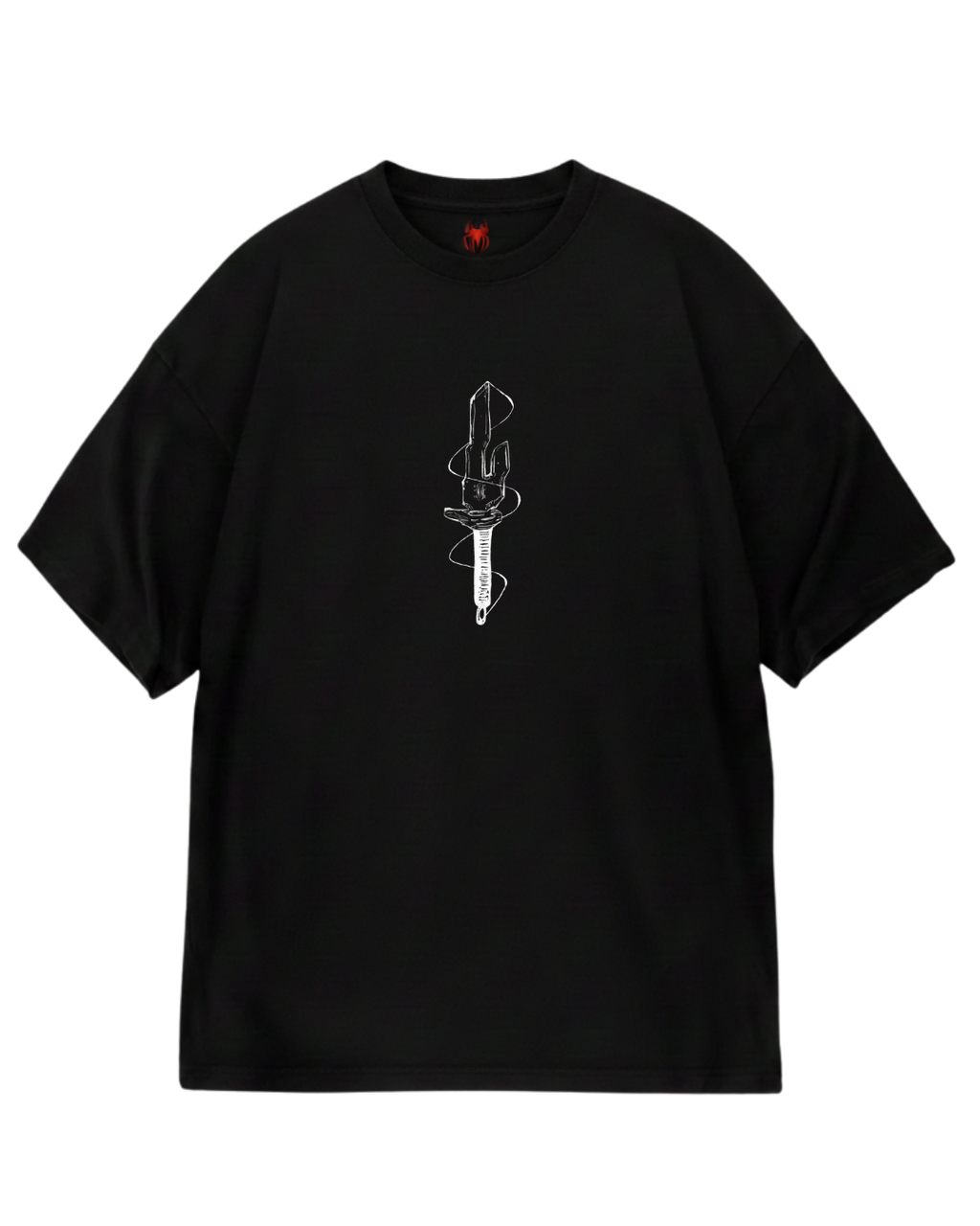 Toji Behind Black Oversized Tee