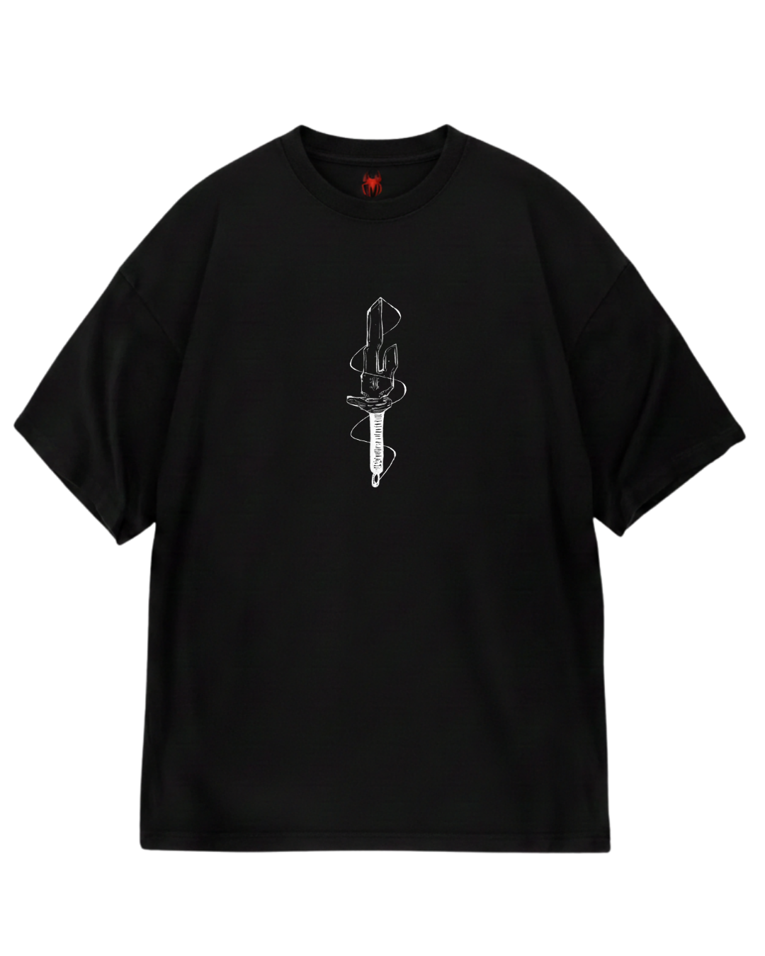 Toji Behind Black Oversized Tee