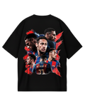 Barcelona  Neymar Black Oversized Tee