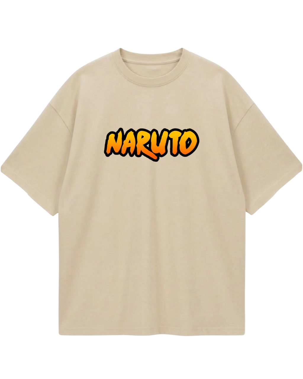 Naruto Beige Oversized Tee