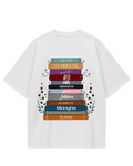 Taylor Swift Books White Oversized Tee