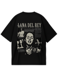 Lana Del Rey Black Oversized Tee