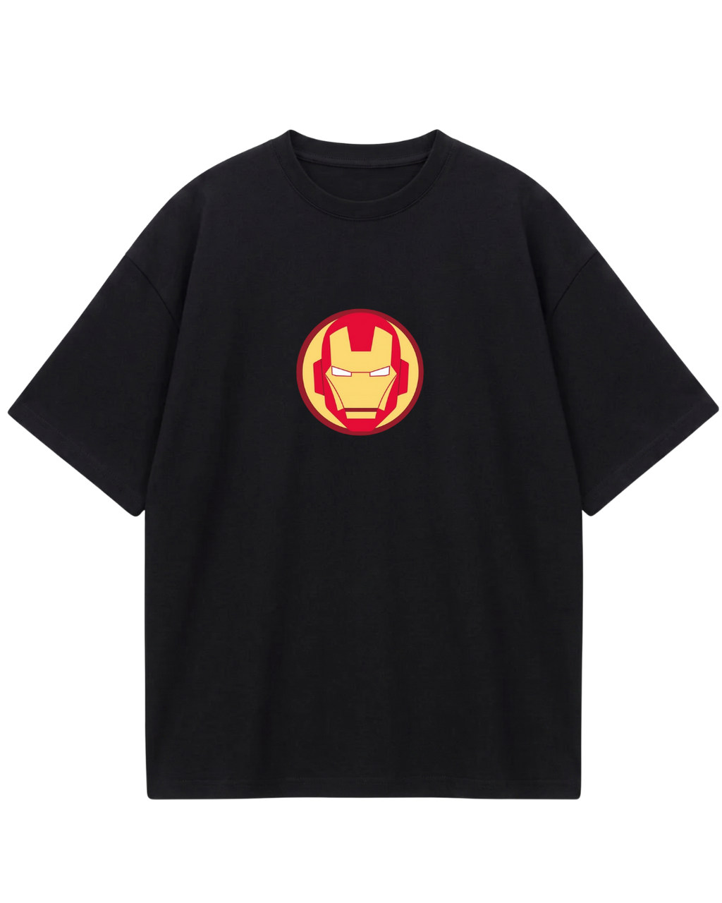 Iron Man Black Poster Oversized Tee