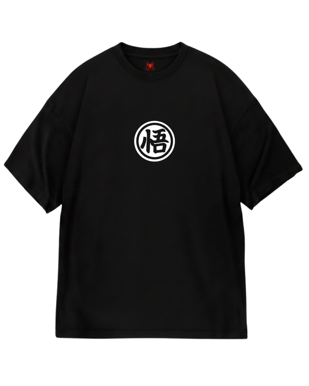 Black Goku White Oversized Tee