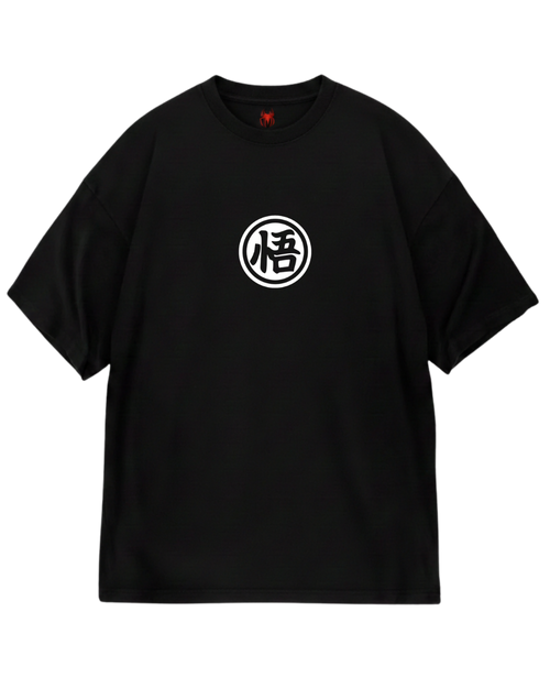 Black Goku White Oversized Tee