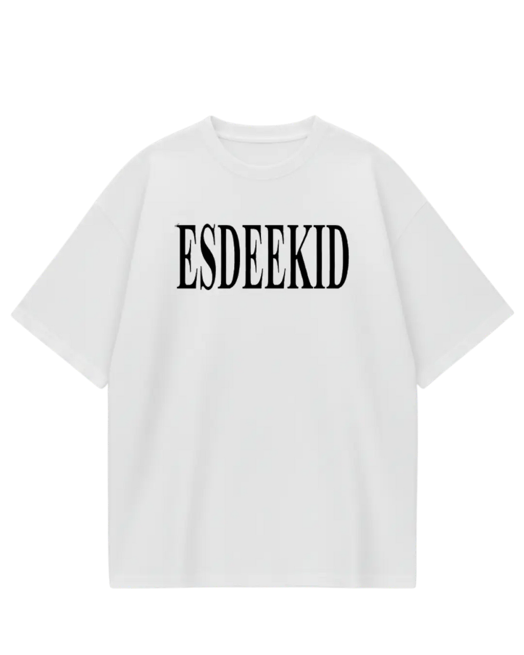 EsDeekid White Oversized Tee