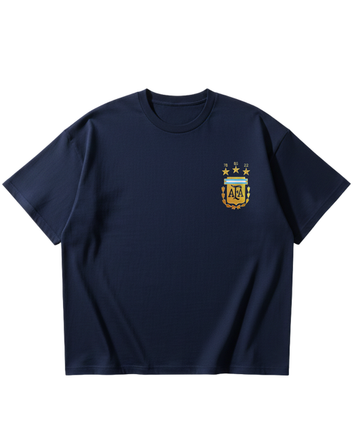 Argentina Messi  Blue Oversized Tee