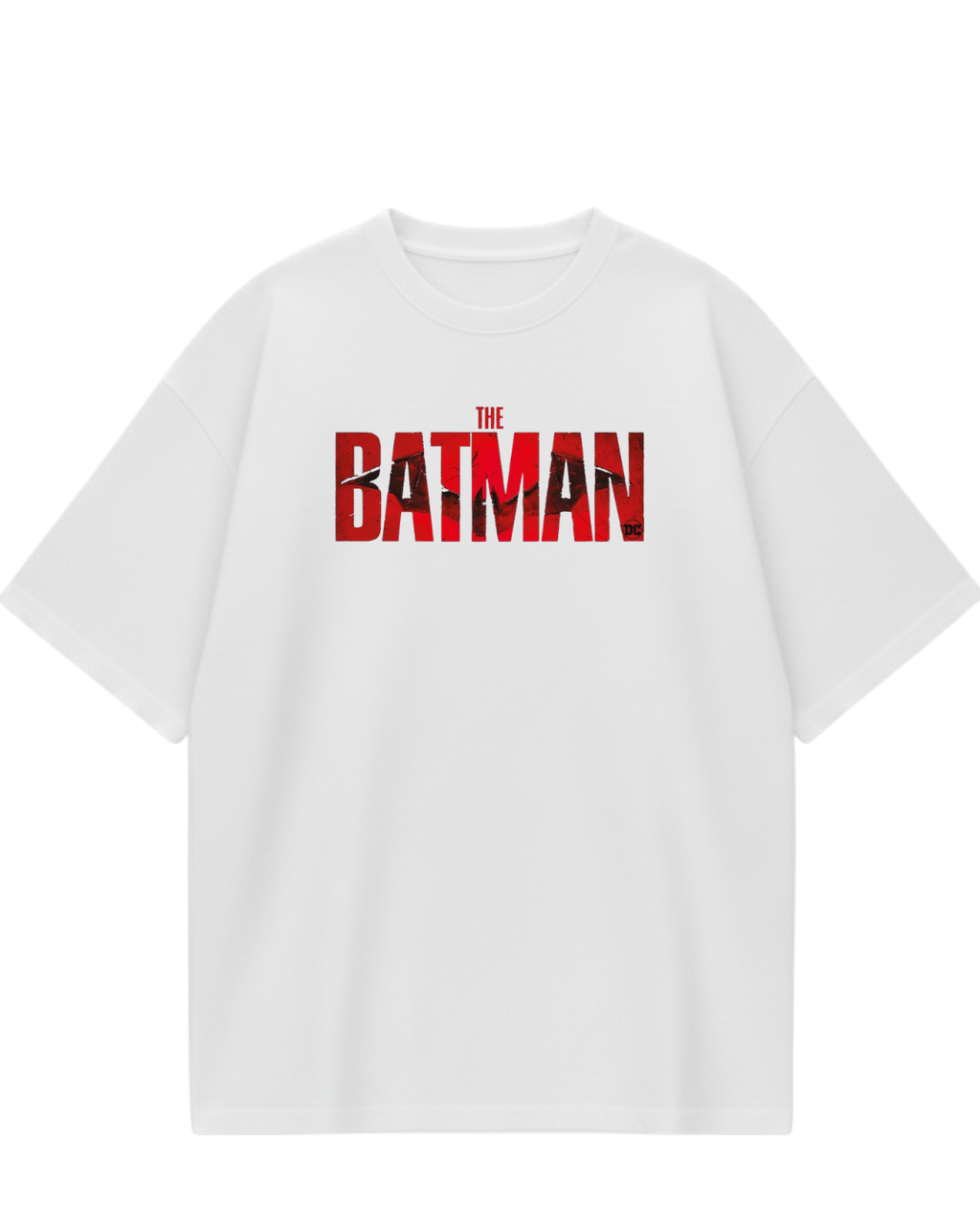 Batman White Bat Oversized Tee
