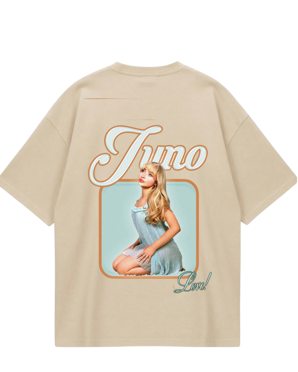 Sabrina Juno Beige Oversized Tee