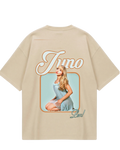 Sabrina Juno Beige Oversized Tee