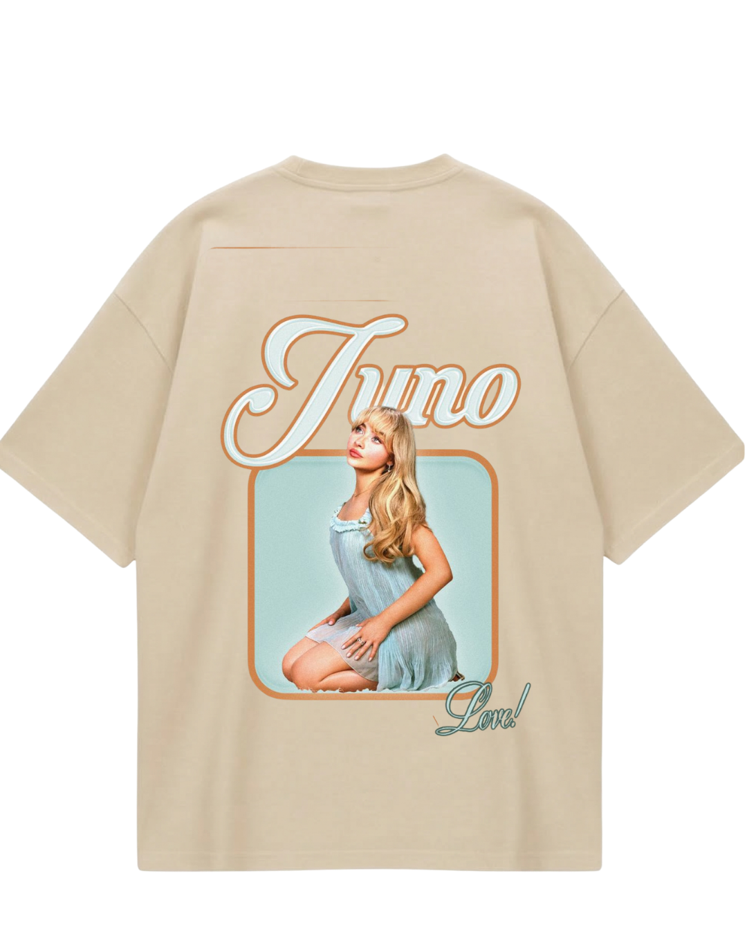 Sabrina Juno Beige Oversized Tee